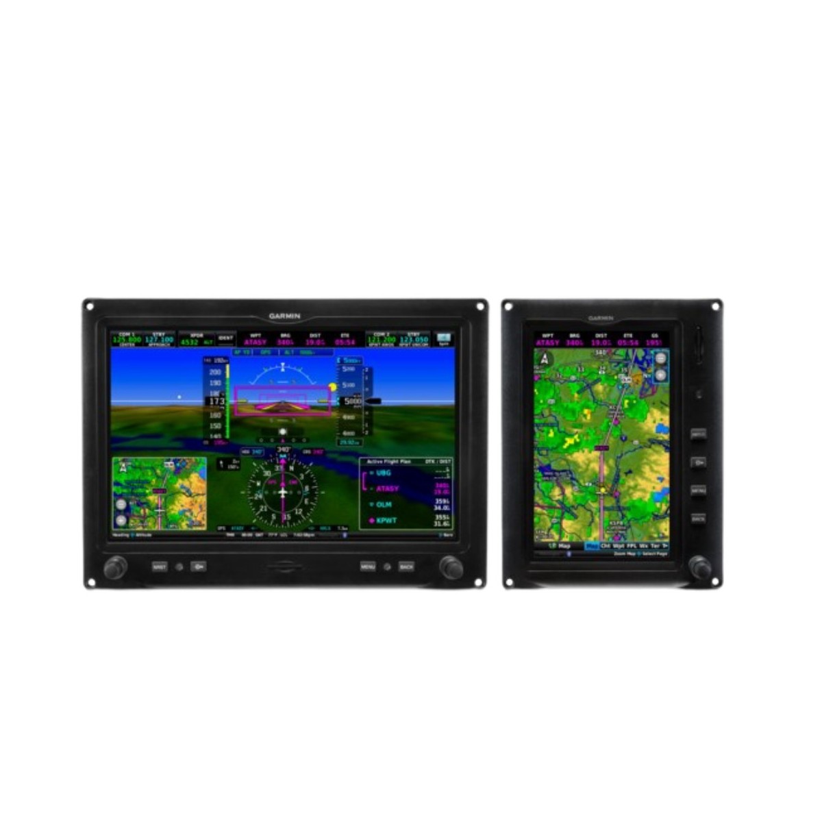 G3X Touch™ for Certificated Aircraft 10.6" Landscape and 7" Portrait Displays with 4 Cylinder EIS