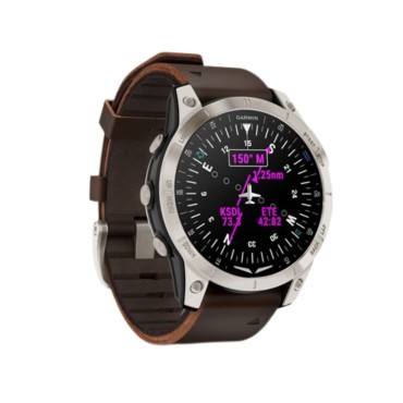 D2™ Mach 1 Aviator Smartwatch with Oxford Brown Leather Band