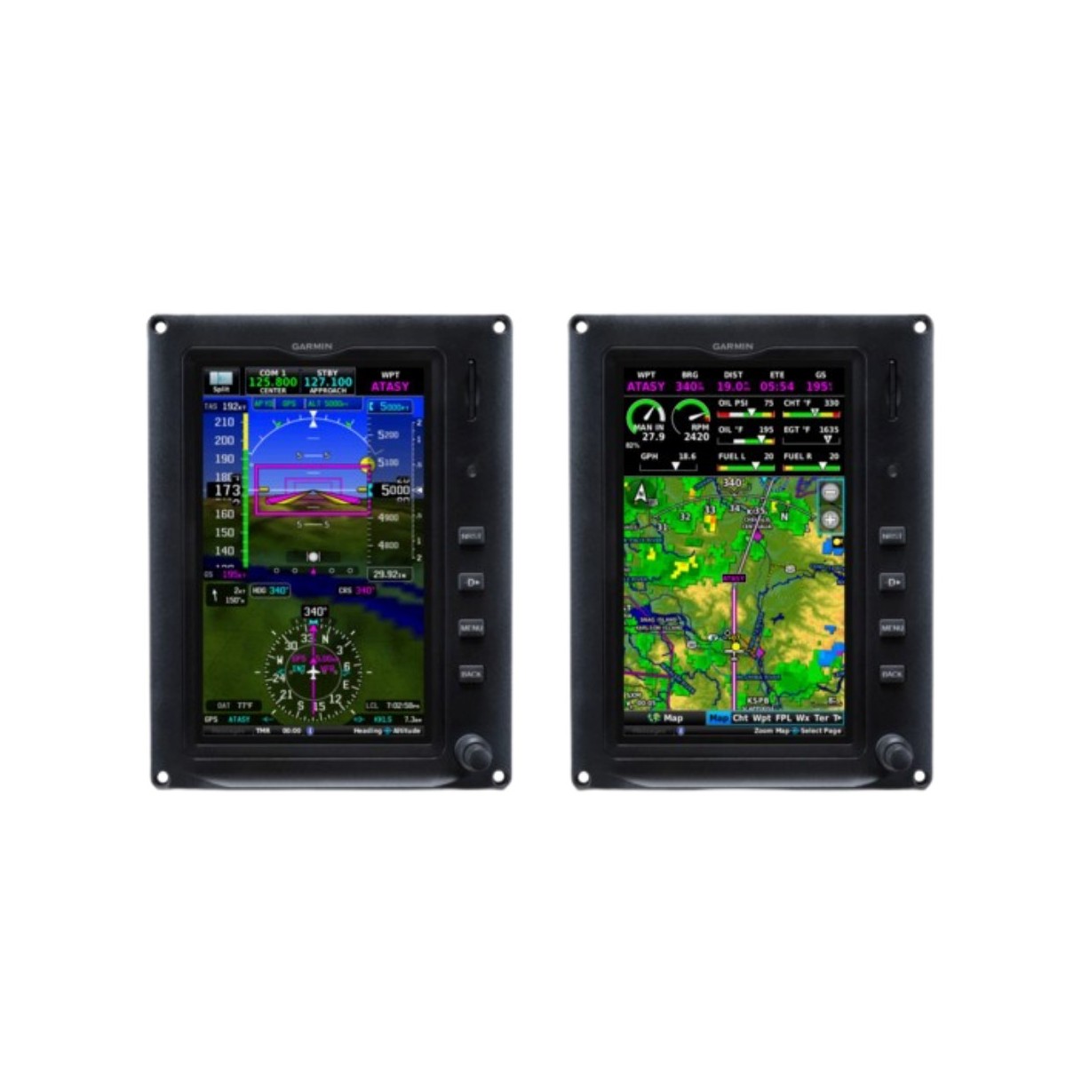G3X Touch™ for Certificated Aircraft Dual 7" Portrait Displays