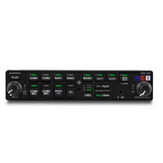 GMA™ 342 Audio Panel with 3.5 mm Audio Jack